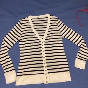 Zenana striped cardigan, v-neck, size XL, EUC